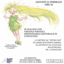 Dialogo a partire da Peter Pan al Teatro Diego Fabbri di Forlì 