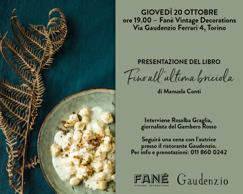 Presentazione Fino all'ultima briciola da Fané - Vintage Decorations a Torino