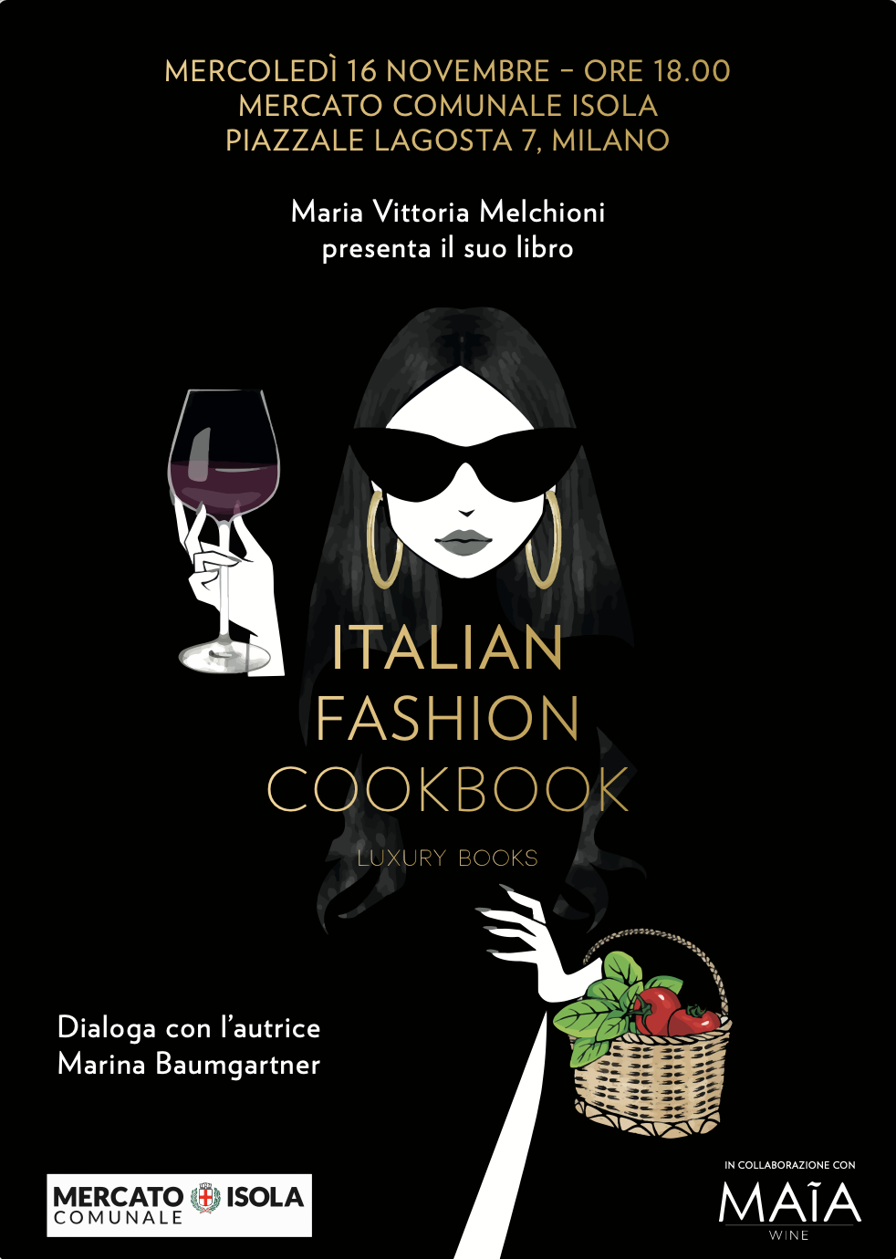 Presentazione di Italian Fashion Cookbook al Mercato Isola Milano