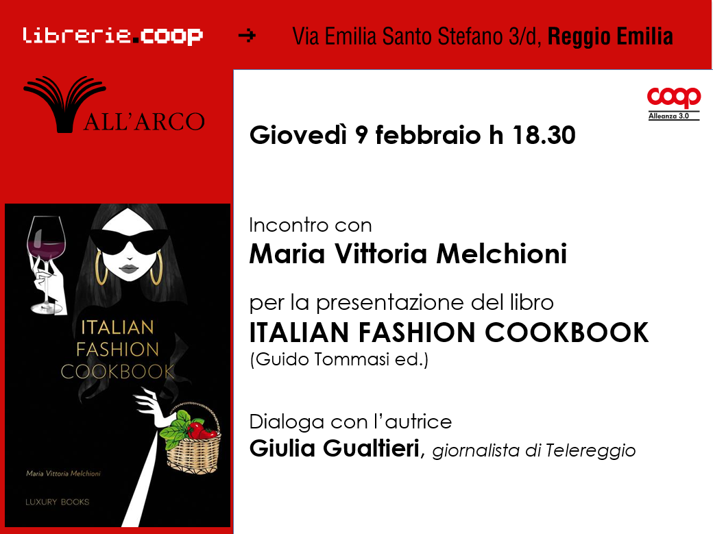 Presentazione Italian Fashion Cookbook a Reggio Emilia