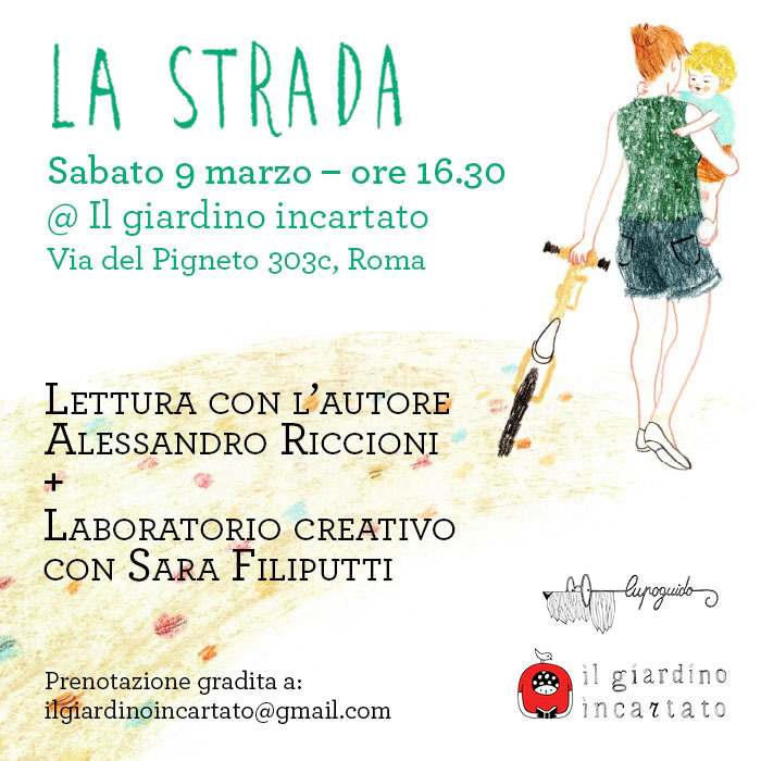 La strada a Il giardino incartato (Roma)