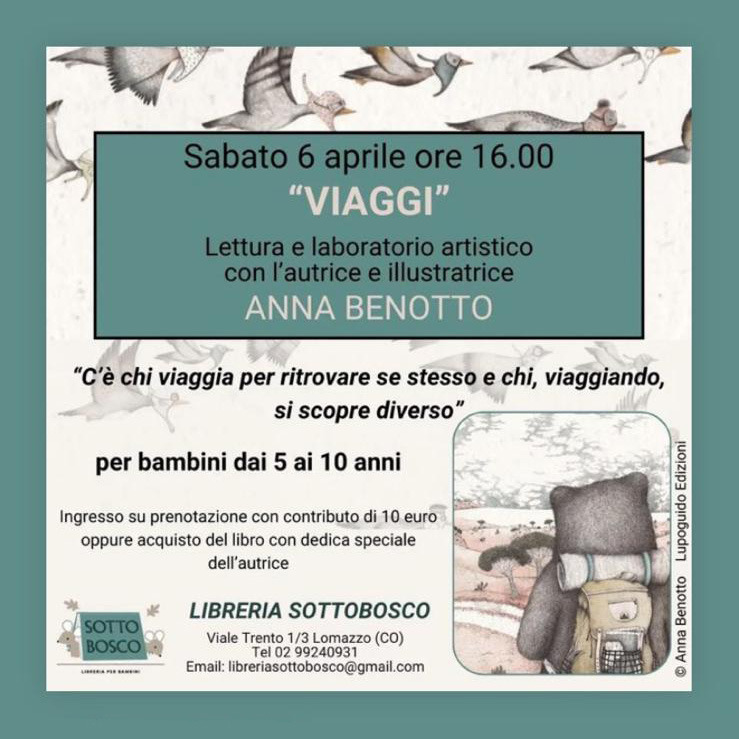 Lettura e laboratorio di Viaggi a Lomazzo (CO)